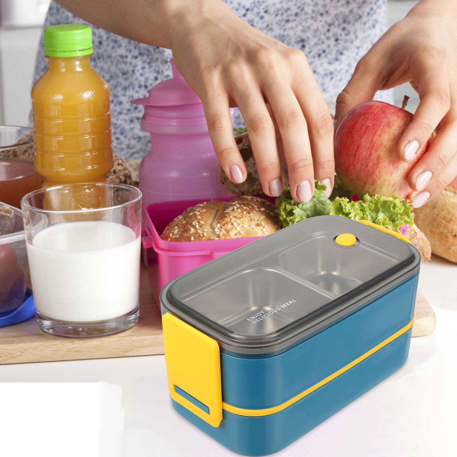 Paslanmaz Çelik Bento Kutusu Ç - Bento Box Two Tier incelemesi ve fiyatı