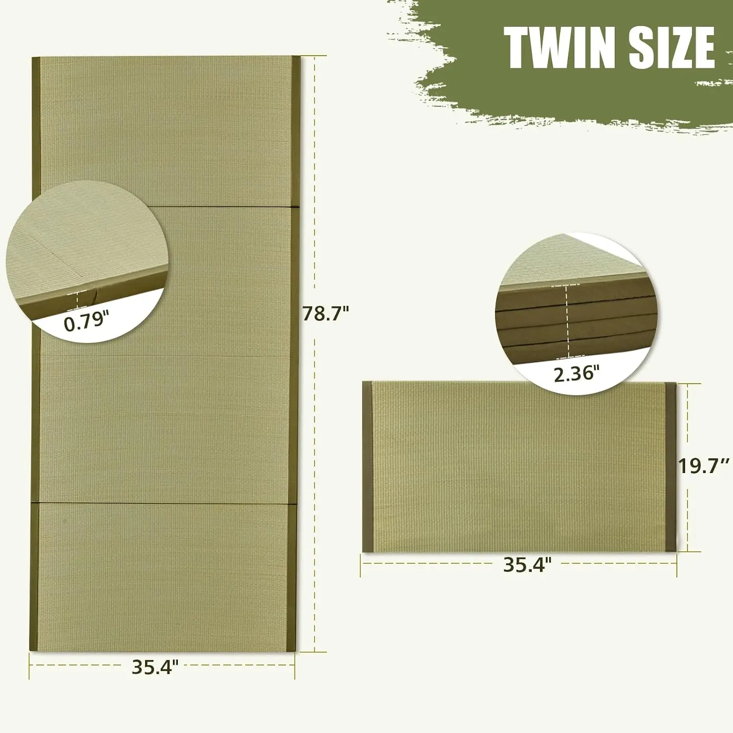 Japon Tatami Minderi, Katlanab - Tatami Mat Rush incelemesi ve fiyatı