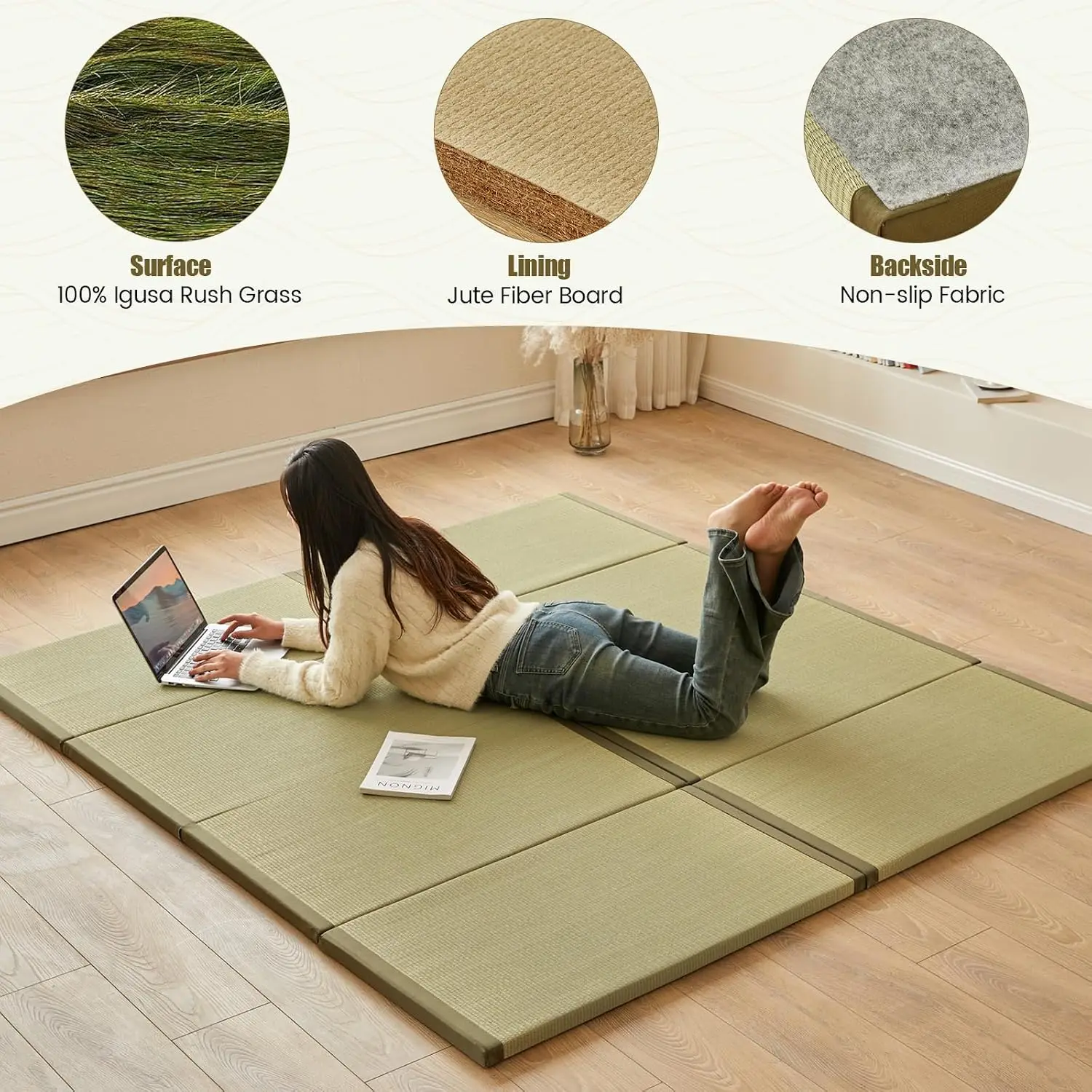 Japon Tatami Minderi, Katlanab - Tatami Mat Rush incelemesi ve fiyatı